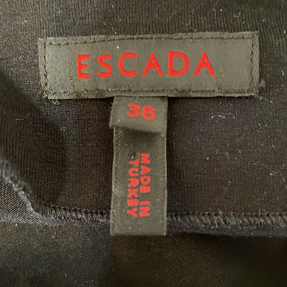 ESCADA black top, beaded embellishment on neckline, size 6, EUC - Picture 7 of 10